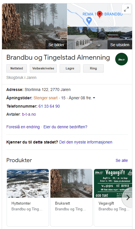 Bilde av Brandbu Og Tingelstad Almenning Google Profil
