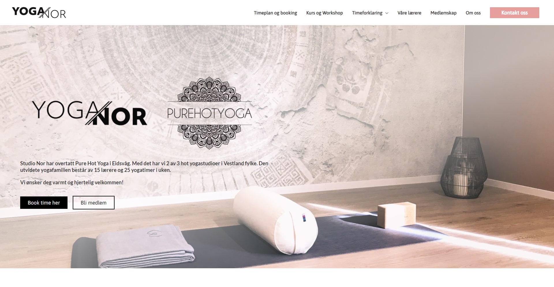 Bilde av yoganor nettside