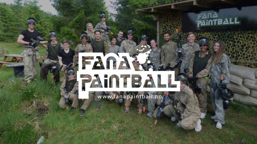Spillere på Fana paintball